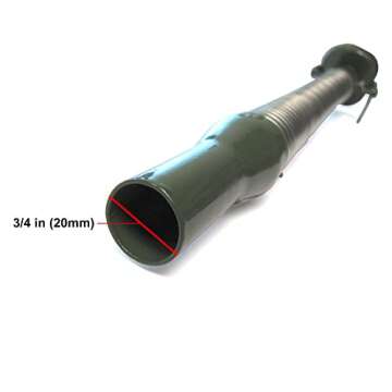 NATO Long-Nose Flexible Jerry Can Spout/Nozzle, Fits Wavian or VALPRO NATO Euro Military Spec Cans (Olive Drab)