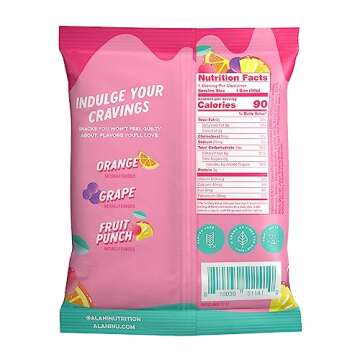 Alani Gummis Sour Gummy Worms Low Sugar Gummy Candy (6G) | 90 Calories per Bag | On-The-Go Snacks | ...