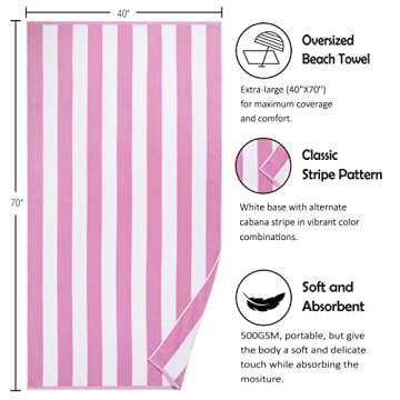 Bornbay Large Beach Towel - Oversized & Ultra Absorbent