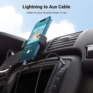 UGREEN Aux Cord for iPhone Aux to Lightning Cable for Car Adapter MFi Certified Lightning 3.5mm Head...