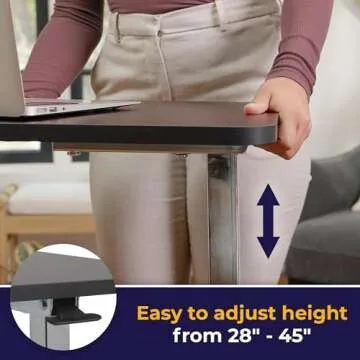 Adjustable Drive Medical Overbed Table with Wheels