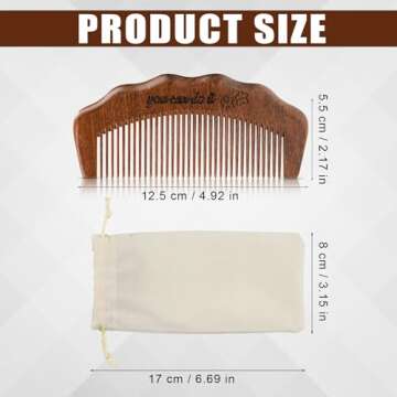 Birthing Comb, Natural Wooden Labor Comb Birth Comb for Labor Pain Labor and Delivery Essentials Com...
