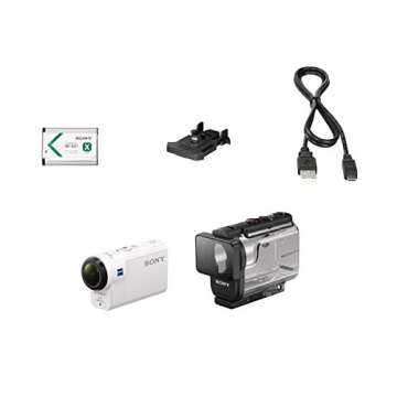 Sony HDRAS300/W HD Recording, Action Cam Underwater Camcorder, White