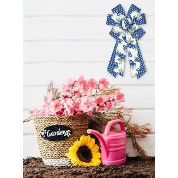 Habbiful 2.5" Spring Wired Ribbon for DIY Gift Wrapping