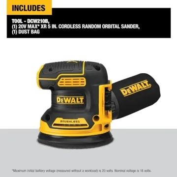 DEWALT 20V MAX Orbital Sander Perfect for DIY Enthusiasts