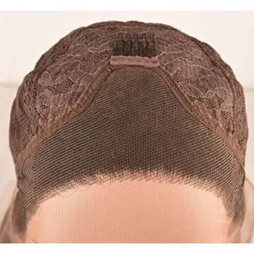 K'ryssma® Platinum Blonde Glueless Synthetic Hair Lace Front Wigs Long Natural Straight Half Hand Tied Replacement Full Wig For Women Heat Friendly 22inch