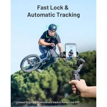 Hohem iSteady X3 Gimbal Stabilizer for iPhone, Phone Stabilizer for Video Recording with Object Tracking, 3-Axis Foldable Phone Gimbal with Remote Control for Tiktok, Built-in Extendable Rod & Tripod