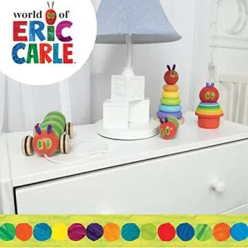 Vibrant Eric Carle Bath Time Silicone Stacking Cups Set