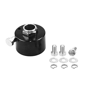 TASAN RACING Aluminum Steering Wheel Quick Release Disconnect Hub 3/4" Shaft Size IMCA NHRA Black