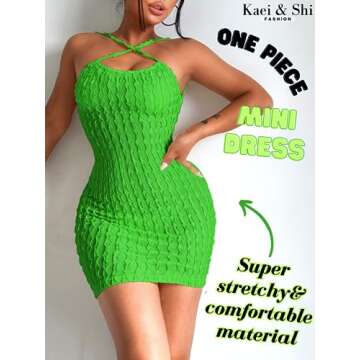 Kaei&Shi Swimsuit Cover Up 2024 for Women Sexy Sun Beach Pool Crochet Coverups Beachy Miami Vegas Su...