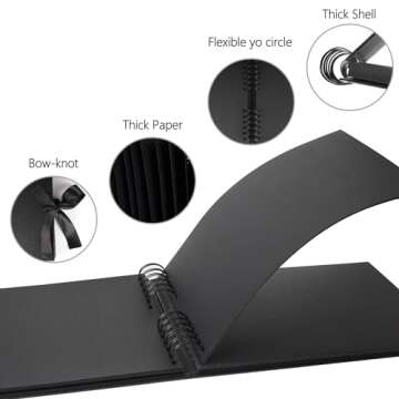 Bemece DIY Scrapbook Album with Markers and Stickers