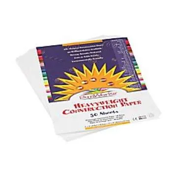 Prang Construction Paper, Bright White - 9" x 12" - 50 Sheets