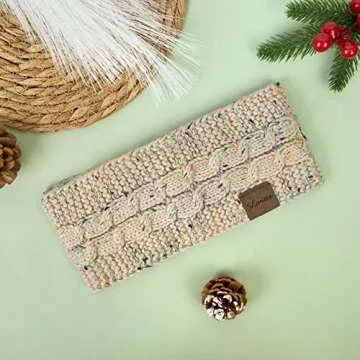 Loritta Womens Ear Warmers Stylish Fleece Lined Headbands