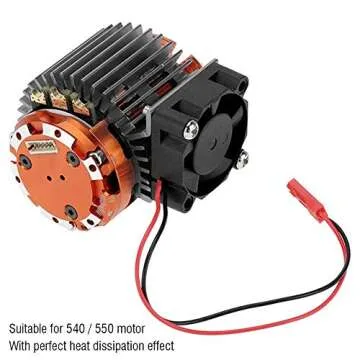 Dilwe Motor Heat Sink with Cooling Fan for 1/10 RC Cars