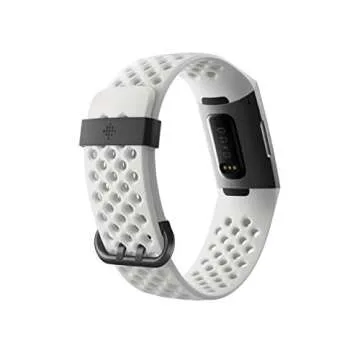 Fitbit Charge 3 SE Fitness Activity Tracker Graphite/White Silicone, One Size (S and L Bands Included),1 Count (Pack of 1)