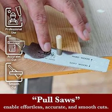 SUIZAN Flush Cut Saw - Premium Japanese Pull Saw for Woodworking