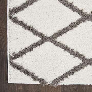 Nourison Feather Soft Trellis Rug - Stylish & Easy-Clean