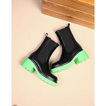 Vivianly Women's Chelsea Boots Stylish Casual Footwear