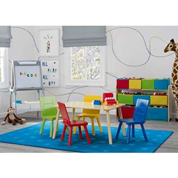 Delta Multi-Color Deluxe Toy Organizer with Storage Bins