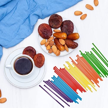 100 Colorful Plastic Swizzle Sticks for Every Occasion