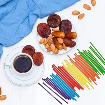 100 Colorful Plastic Swizzle Sticks for Every Occasion