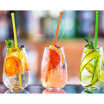 100 Colorful Plastic Swizzle Sticks for Every Occasion