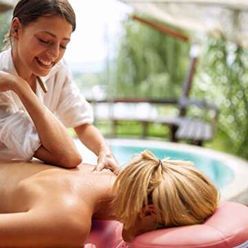 BestMassage Massage Bed Portable Massage Table 28 inche Wide Lash Bed Heigh Adjustable 2 Folding Spa...