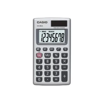 Casio HS-8VA Solar Powered Calculator - Compact & Efficient 8-Digit Display