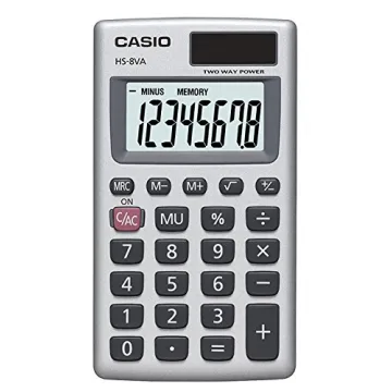 Casio HS-8VA Solar Calculator Compact 8-Digit Display