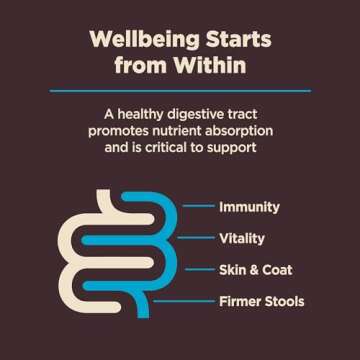 Wellness CORE Digestive Health Dry Dog Food, Wholesome Grains, Natural, Ingredients for Dogs with Sensitive Stomachs, Whitefish & Brown Rice Recipe, (22-Pound Bag)