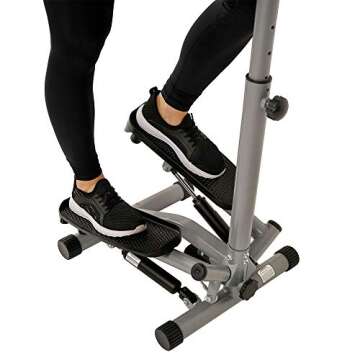 Sunny Health & Fitness NO. 059 Twist Stepper Step Machine w/Handle Bar and LCD Monitor