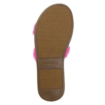 Juicy Couture Women's Plush Faux Fur Slippers - Cozy Comfort