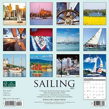 Sailing 2022 Wall Calendar