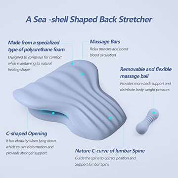 RESTCLOUD Back Stretcher - Comfort Support for Back Pain Relief