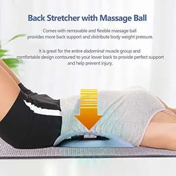 RESTCLOUD Lower Back Stretcher for Pain Relief