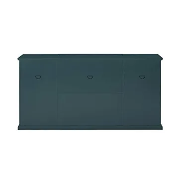 Elegant Walker Edison Buffet Sideboard with Glass Doors