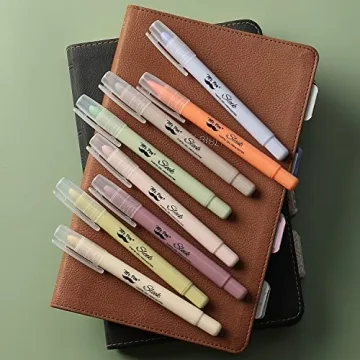 Mr. Pen Gel Highlighter 8 Pack - Bible Markers No Bleed