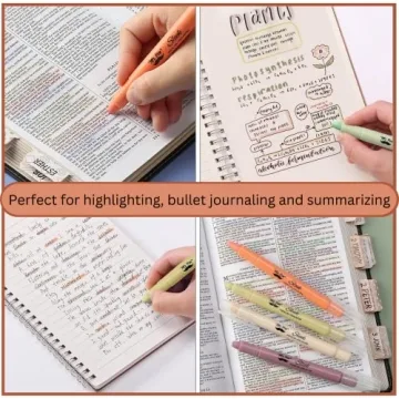 Mr. Pen Gel Highlighter 8 Pack - Bible Markers No Bleed
