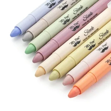 Mr. Pen Gel Highlighter 8 Pack - Bible Markers No Bleed