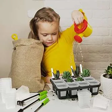 foxany 3" Clear Nursery Pots, 30 Pcs Thick Plastic Plant Pots, Square Flower Planting Pots, Seedling Planter Seed Starter Pots with Saucers