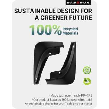 BASENOR Mud Flaps for 2017-2023 Tesla Model 3