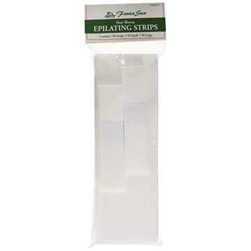 FantaSea Non Woven Facial and Body Wax Strips - 100 Quality Waxing Strips for Smooth Skin