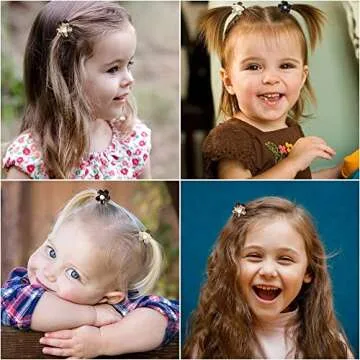 ATODEN Mini Flower Hair Clips 24Pcs Cute Claw Clips