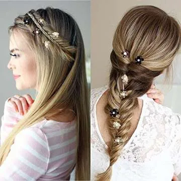 ATODEN Mini Flower Hair Clips 24Pcs Cute Claw Clips