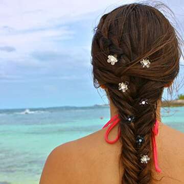 ATODEN Mini Flower Hair Clips 24Pcs Cute Claw Clips