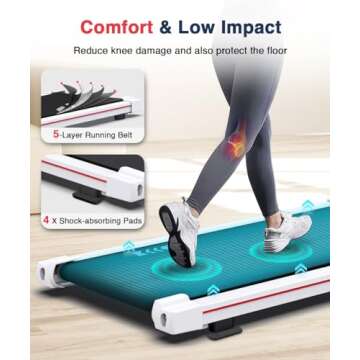 Redliro Walking Pad Compact Treadmill for Home Office