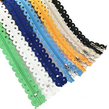 Fbshicung 30Pcs 16Inch Nylon Zippers – Colorful & Durable Zippers for DIY Crafting