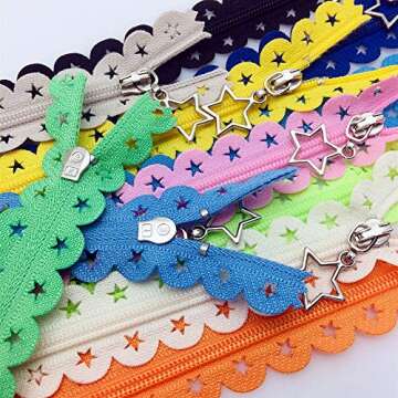 Durable 16-Inch Nylon Zippers - 30Pcs for Crafting & Sewing