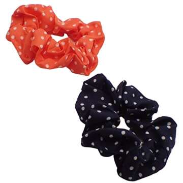 Topkids 2pcs Satin Scrunchies: Fashionable Hair Accessories