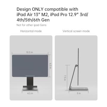 KU XIU Portable 360° Magnetic Stand for iPad Pro 12.9''